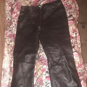 Dkny women's leather pants